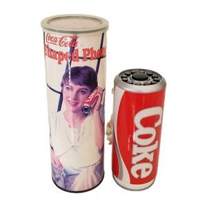 Vintage Coca Cola 1985 Red Can Shaped Phone Model 5020 Landline Corded Coke